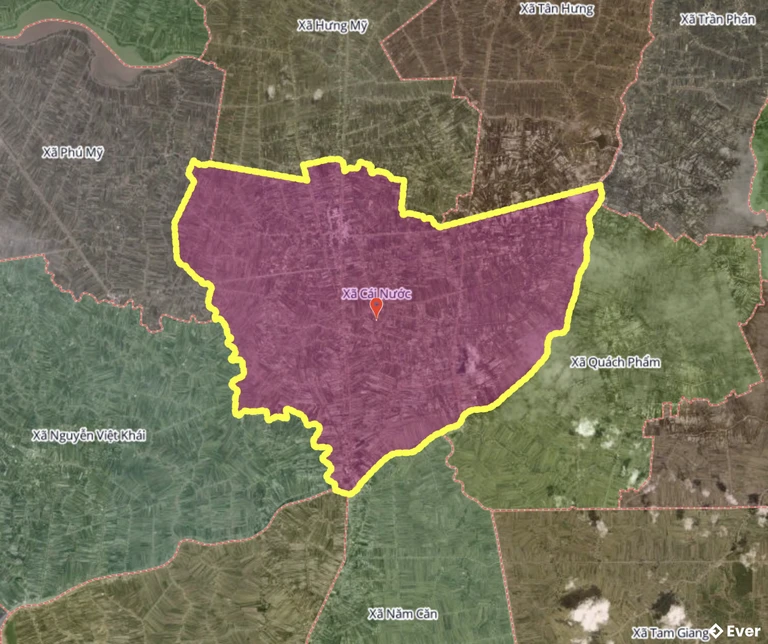 Bản đồ xã Cái Nước, Cà Mau sau sáp nhập