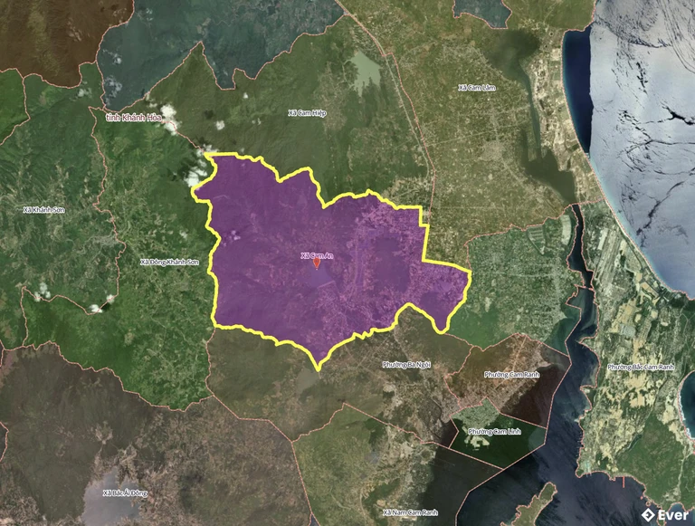 Bản đồ xã Cam An sau sáp nhập