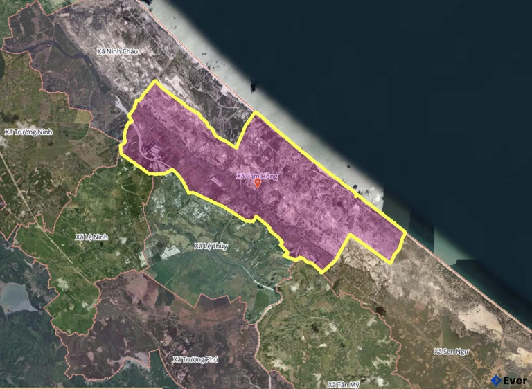 Bản đồ xã Cam Hồng, Quảng Trị sau sáp nhập