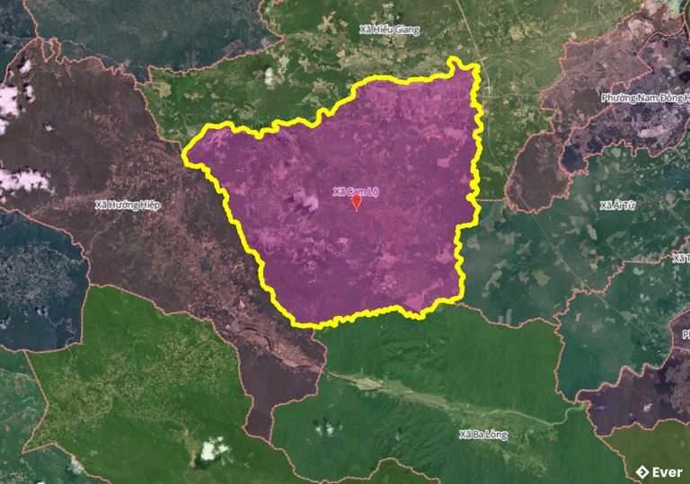 Bản đồ xã Cam Lộ, Quảng Trị sau sáp nhập