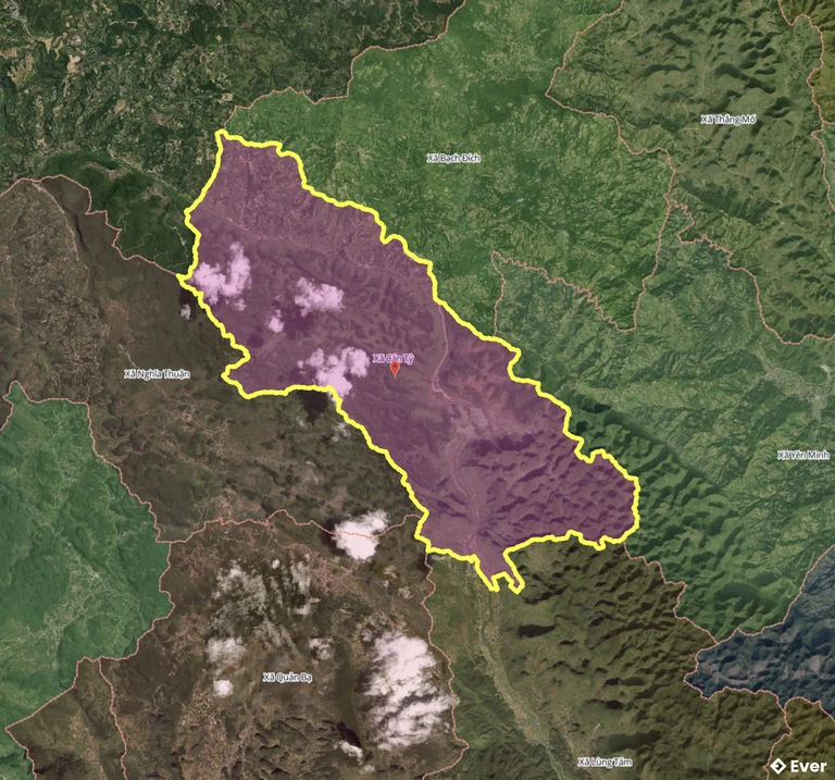 Bản đồ xã Cán Tỷ, Tuyên Quang sau sáp nhập