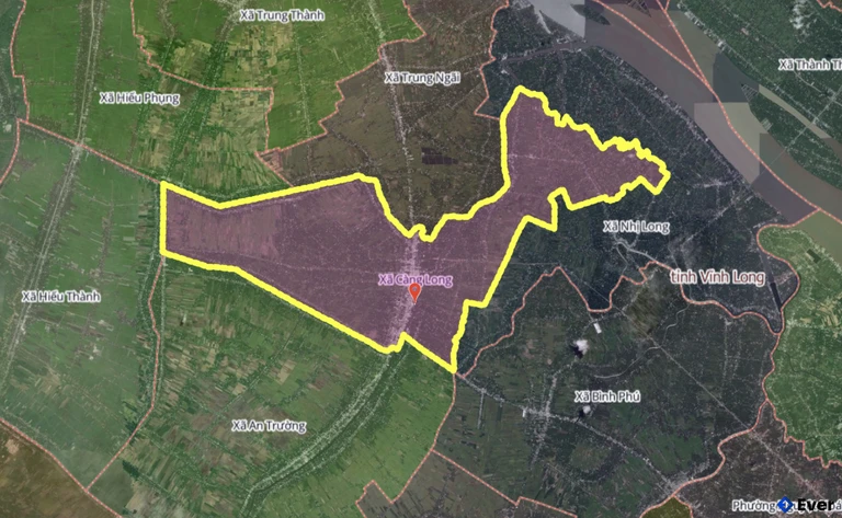 Bản đồ xã Càng Long, Vĩnh Long sau sáp nhập