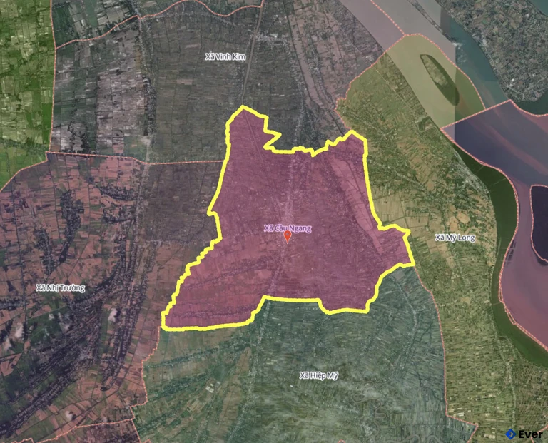 Bản đồ xã Cầu Ngang, Vĩnh Long sau sáp nhập