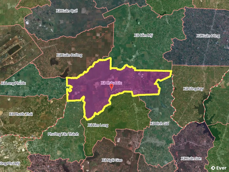 Bản đồ xã Châu Đức, thành phố Hồ Chí Minh sau sáp nhập