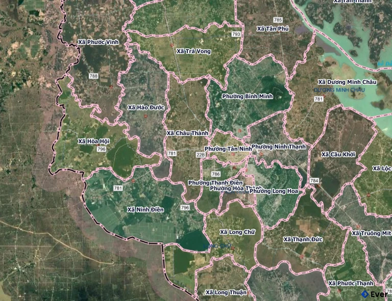 Bản đồ xã Châu Thành sau sáp nhập