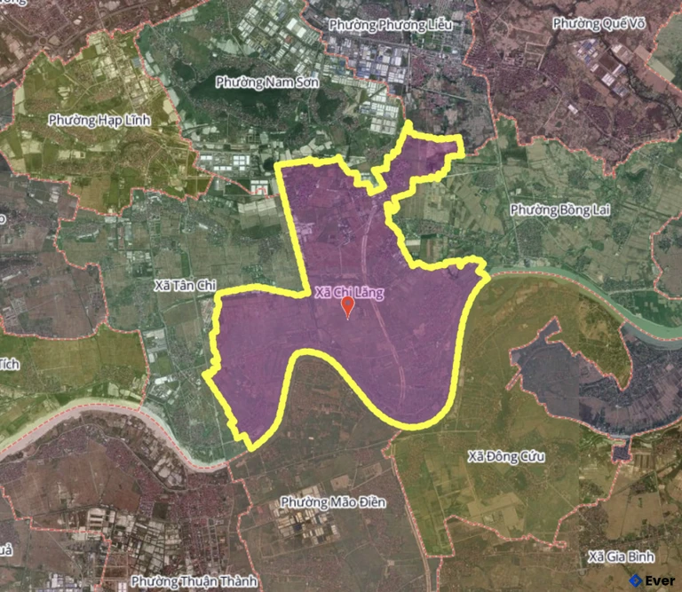 Bản đồ xã Chi Lăng, Bắc Ninh sau sáp nhập