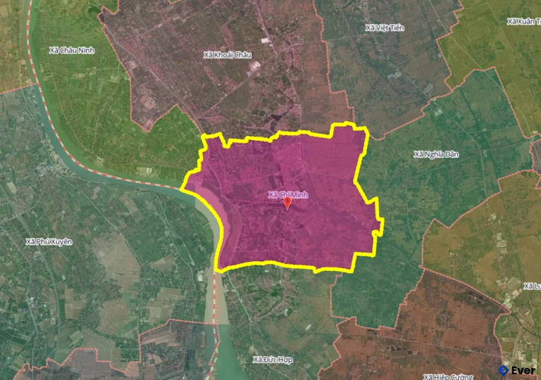 Bản đồ xã Chí Minh, Hưng Yên sau sáp nhập