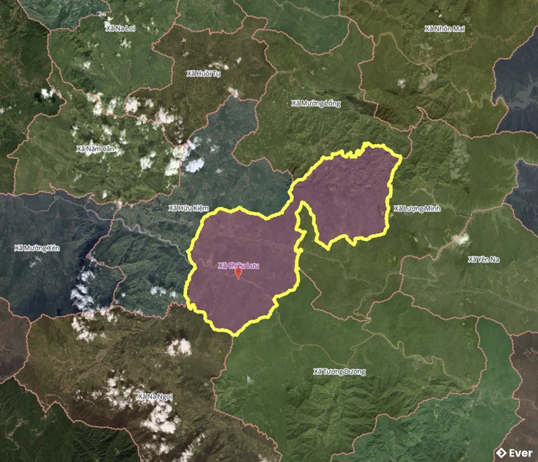 Bản đồ xã Chiêu Lưu, Nghệ An sau sáp nhập