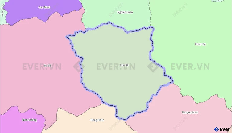 Bản đồ xã Chợ Rã, Thái Nguyên sau sáp nhập