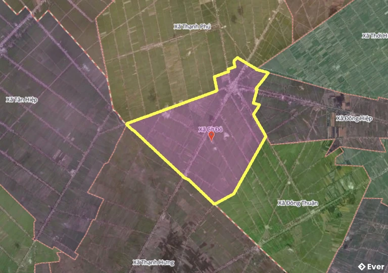 Bản đồ xã Cờ Đỏ, Cần Thơ sau sáp nhập