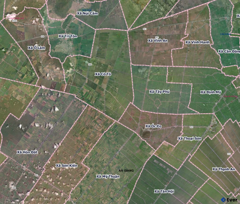 Bản đồ xã Cô Tô sau sáp nhập
