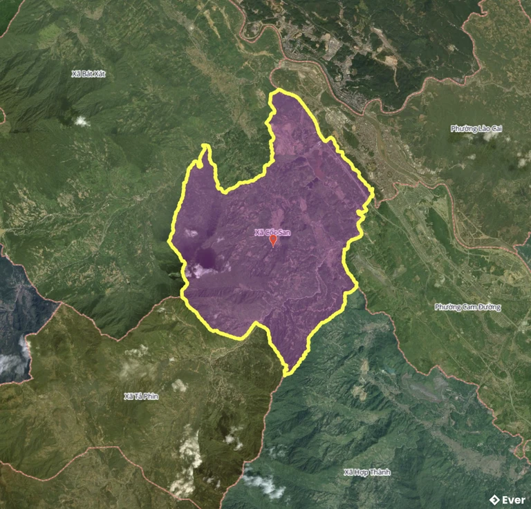 Bản đồ xã Cốc San, Lào Cai sau sáp nhập