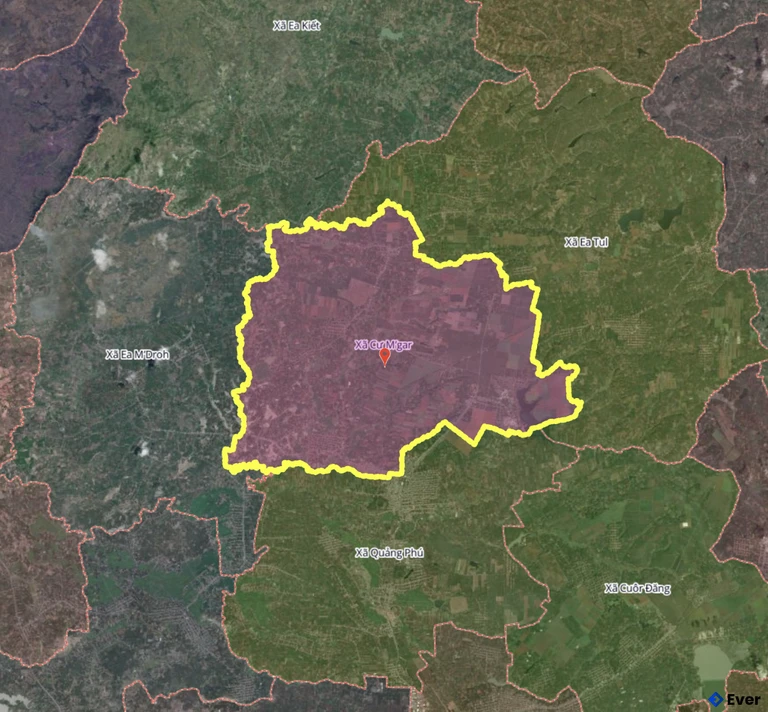 Bản đồ xã Cư M’gar, Đắk Lắk sau sáp nhập