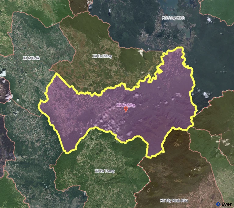 Bản đồ xã Cư M’ta, Đắk Lắk sau sáp nhập