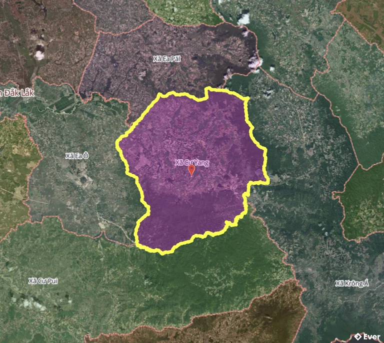 Bản đồ xã Cư Yang, Đắk Lắk sau sáp nhập