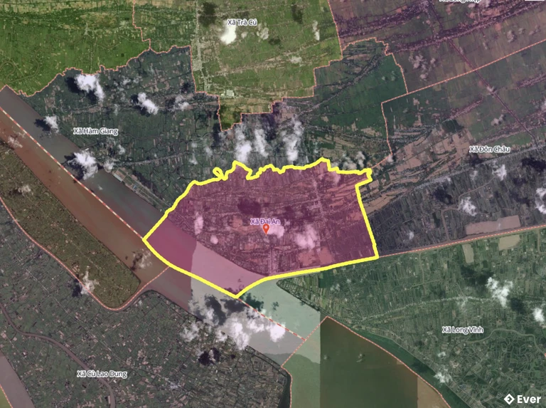 Bản đồ xã Đại An, Vĩnh Long sau sáp nhập