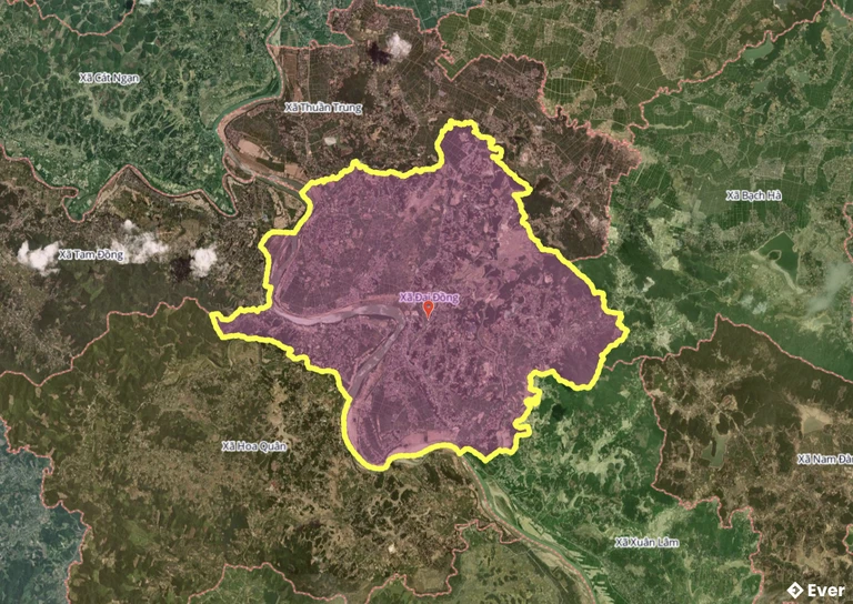 Bản đồ xã Đại Đồng, Nghệ An sau sáp nhập