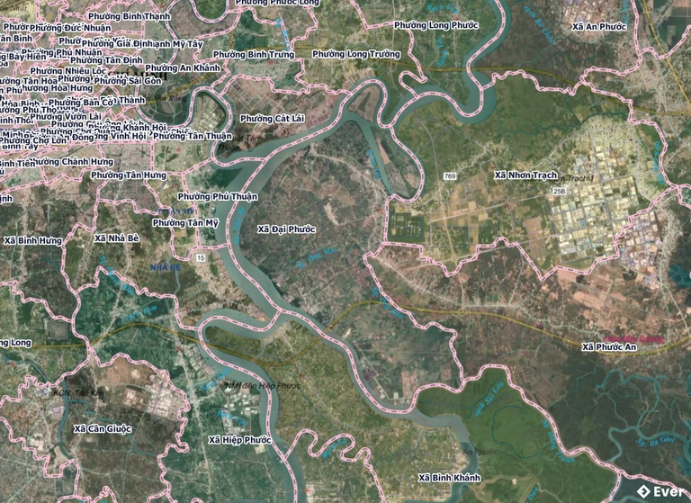 Bản đồ xã Đại Phước sau sáp nhập