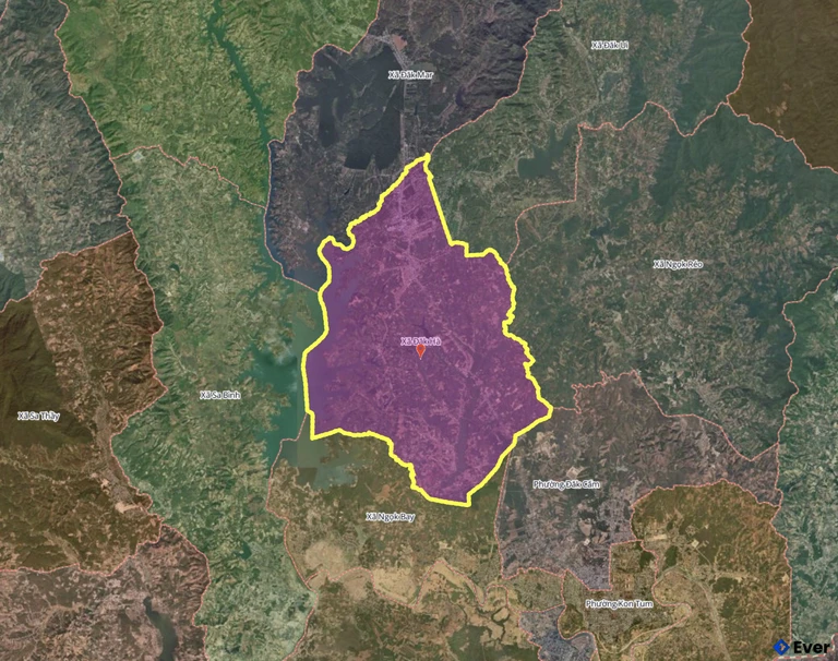 Bản đồ xã Đăk Hà, Quảng Ngãi sau sáp nhập