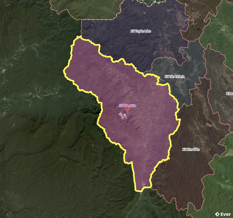 Bản đồ xã Dân Hóa, Quảng Trị sau sáp nhập