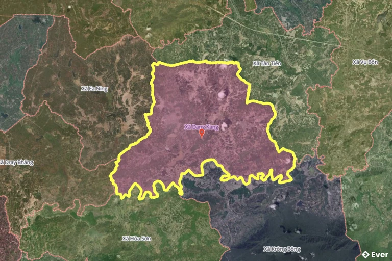 Bản đồ xã Dang Kang, Đắk Lắk sau sáp nhập