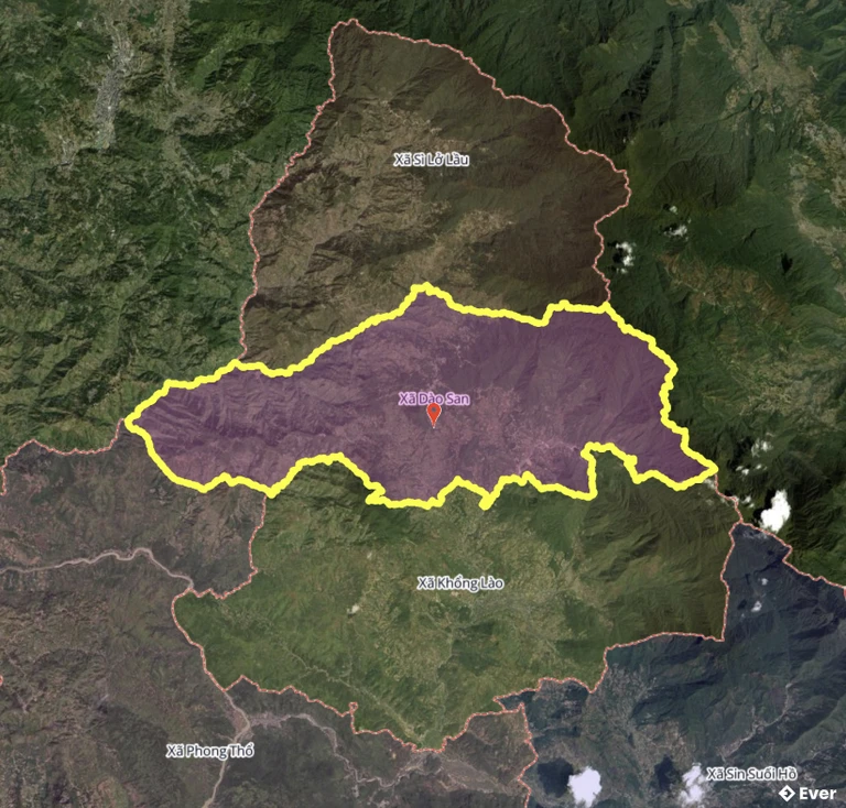 Bản đồ xã Dào San sau sáp nhập