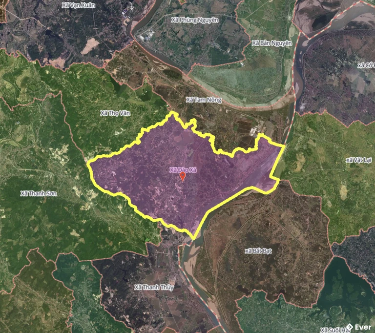 Bản đồ xã Đào Xá, Phú Thọ sau sáp nhập