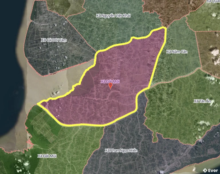 Bản đồ xã Đất Mới, Hà Nội sau sáp nhập