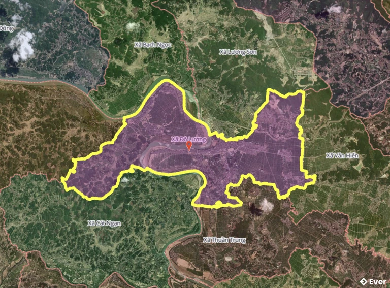 Bản đồ xã Đô Lương, Nghệ An sau sáp nhập