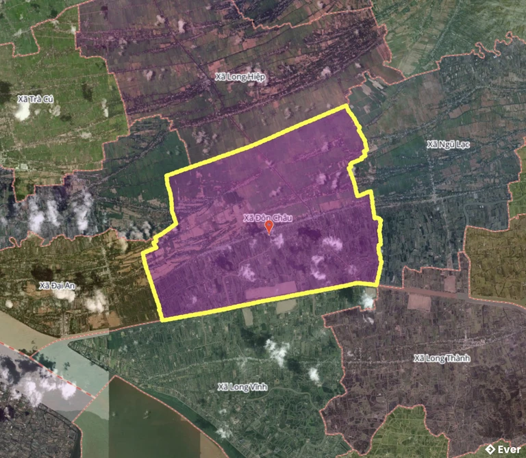 Bản đồ xã Đôn Châu, Vĩnh Long sau sáp nhập