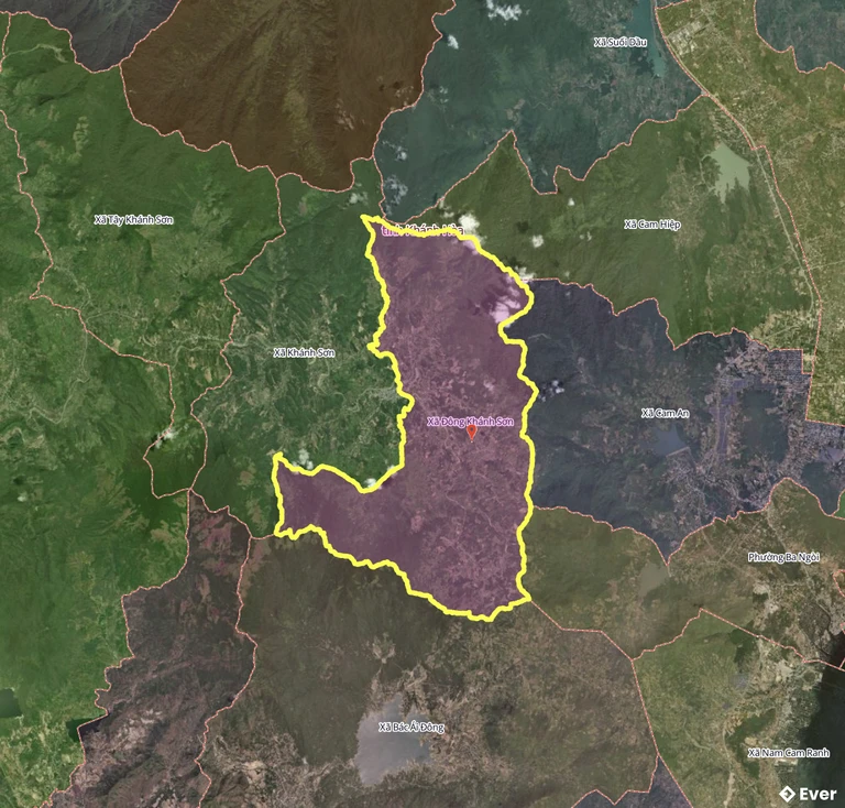 Bản đồ xã Đông Khánh Sơn sau sáp nhập