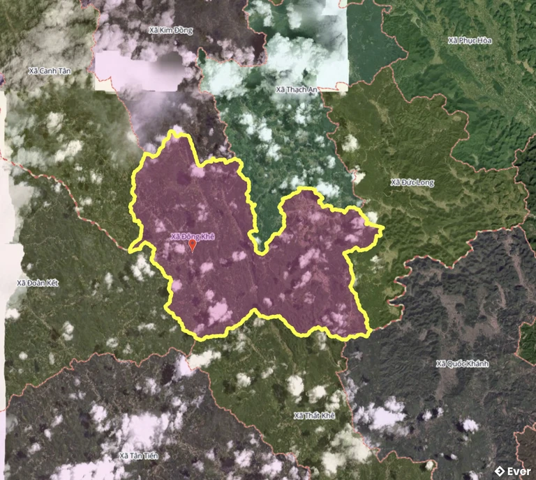 Bản đồ xã Đông Khê, Cao Bằng sau sáp nhập