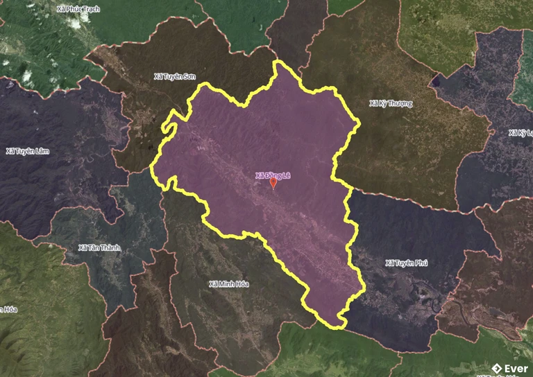 Bản đồ xã Đồng Lê, Quảng Trị sau sáp nhập