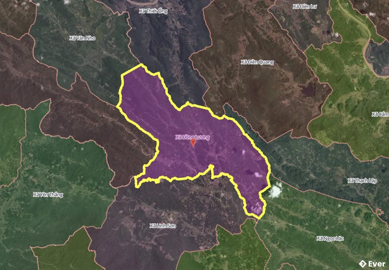 Bản đồ xã Đồng Lương, Thanh Hóa sau sáp nhập