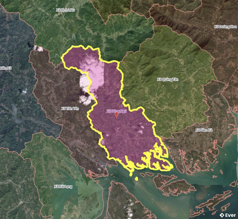 Bản đồ xã Đông Ngũ, Quảng Ninh sau sáp nhập