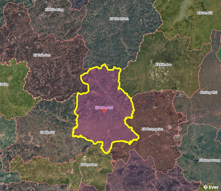 Bản đồ xã Đông Phú, Bắc Ninh sau sáp nhập