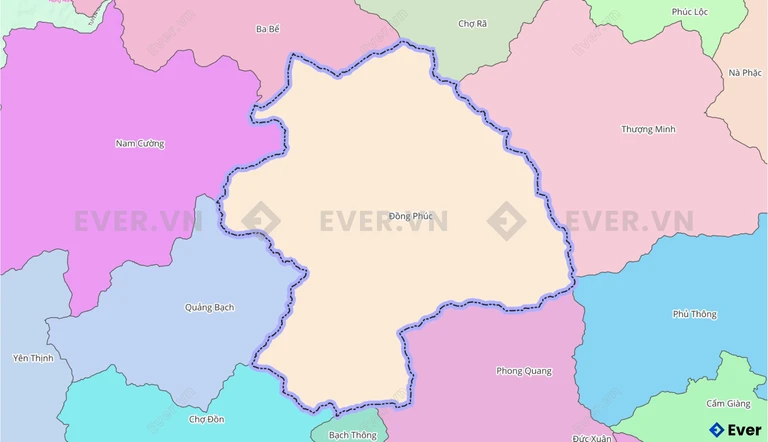 Bản đồ xã Đồng Phúc, Thái Nguyên sau sáp nhập