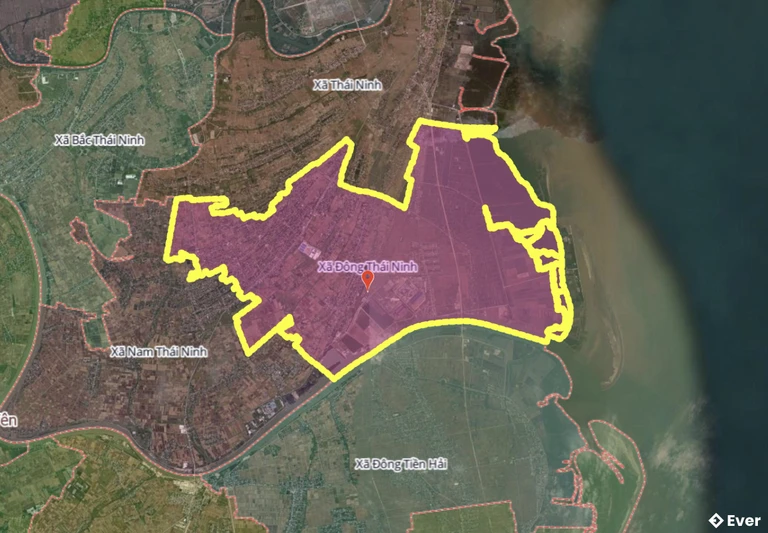 Bản đồ xã Đông Thái Ninh, Hưng Yên sau sáp nhập