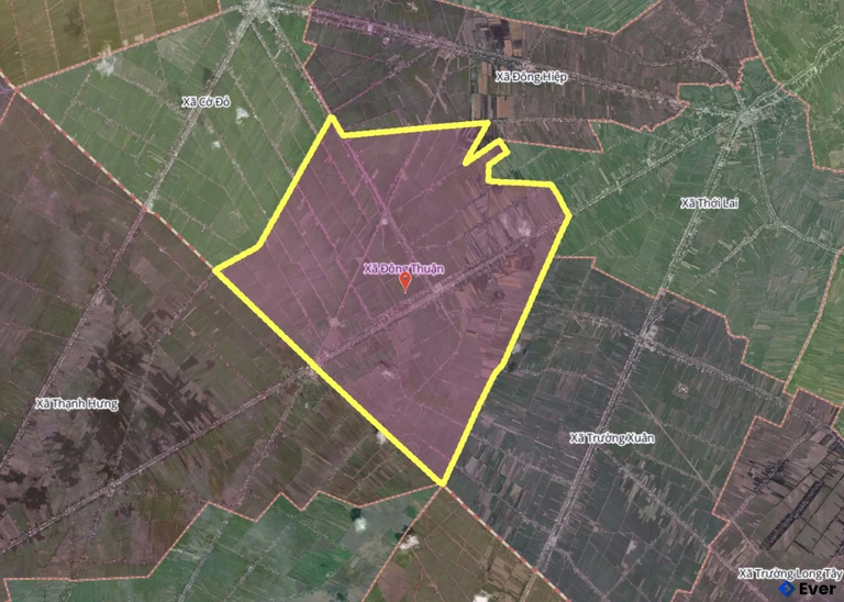 Bản đồ xã Đông Thuận, Cần Thơ sau sáp nhập