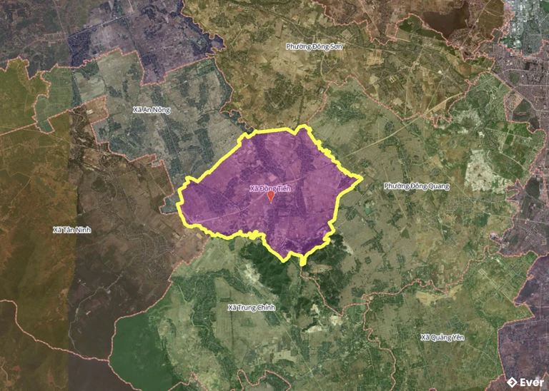 Bản đồ xã Đồng Tiến, Thanh Hóa sau sáp nhập