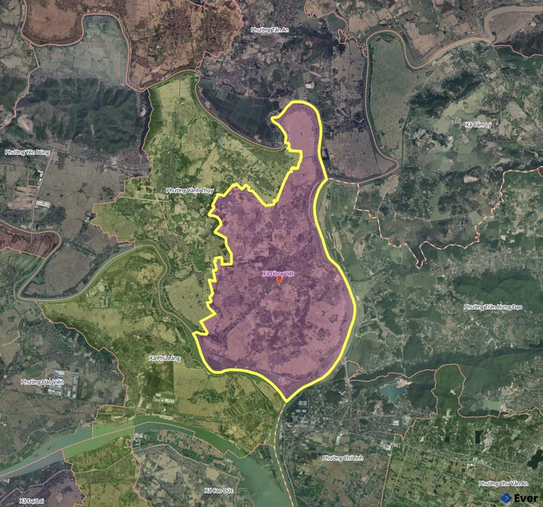 Bản đồ xã Đồng Việt, Bắc Ninh sau sáp nhập