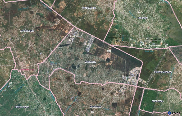 Bản đồ xã Đức Lập, Tây Ninh sau sáp nhập