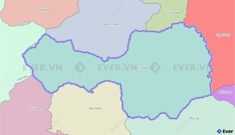 Bản đồ xã Đức Lương, Thái Nguyên sau sáp nhập