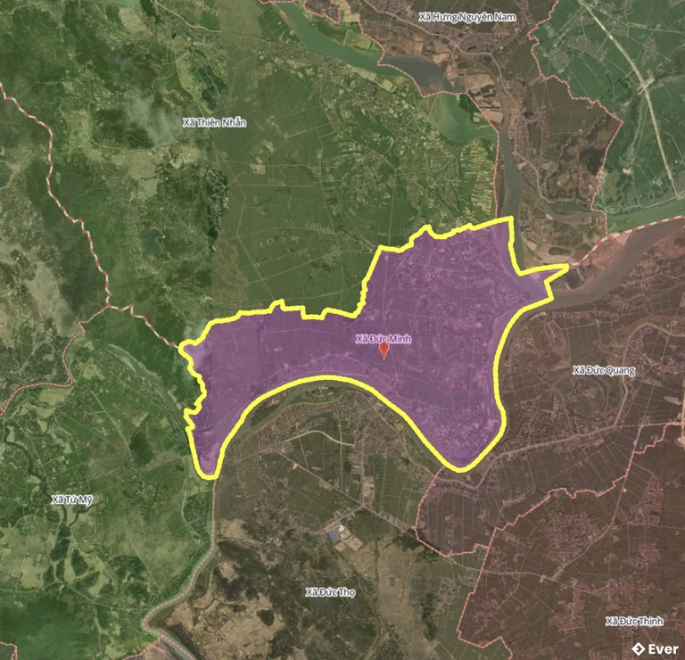 Bản đồ xã Đức Minh, Hà Tĩnh sau sáp nhập