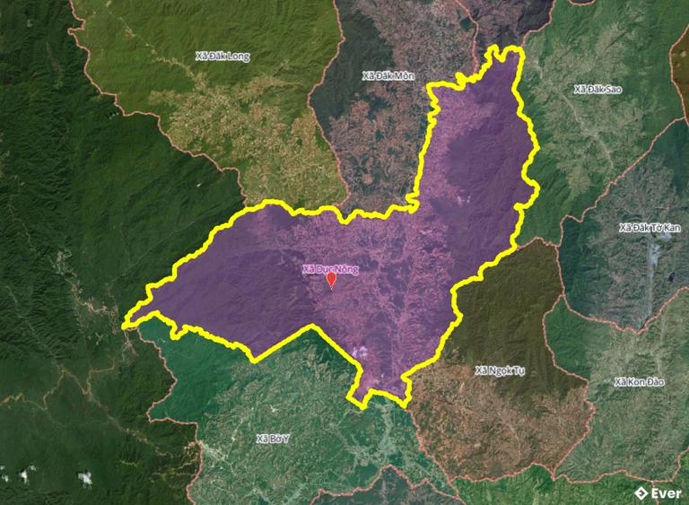 Bản đồ xã Dục Nông, Quảng Ngãi sau sáp nhập