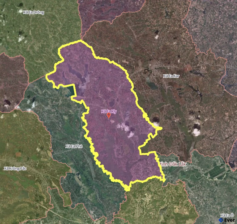 Bản đồ xã Ea Kly, Đắk Lắk sau sáp nhập