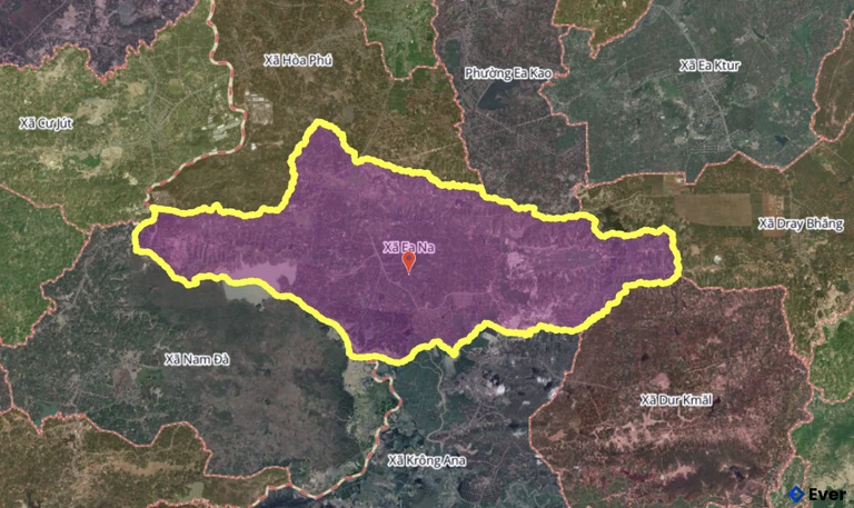 Bản đồ xã Ea Na, Đắk Lắk sau sáp nhập