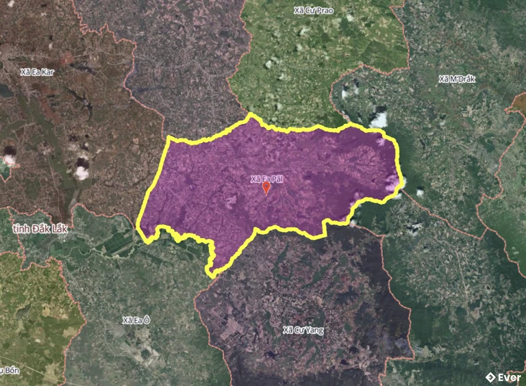 Bản đồ xã Ea Păl, Đắk Lắk sau sáp nhập