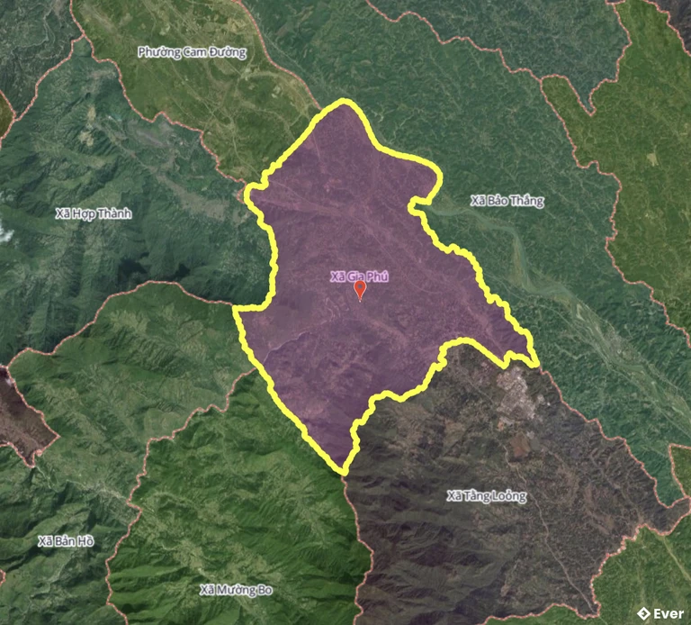 Bản đồ xã Gia Phú, Lào Cai sau sáp nhập