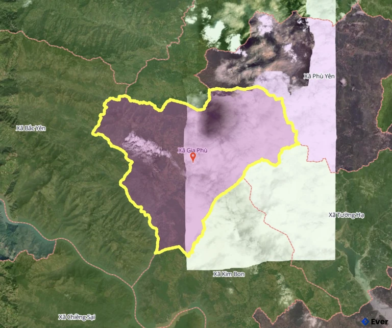 Bản đồ xã Gia Phù, Sơn La sau sáp nhập